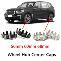 Cache-moyeux de roue de voiture 56mm 68mm pour B-M-W E46 E90 E91 E92 E39 E87 E53 F15 G20 E30 E36 F30 F20 X1 X2 X3 X5 X6 X7 Accessoires