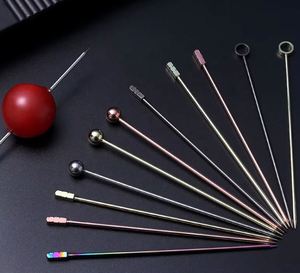 Palillos de Metal para Bebidas, Reutilizables, Económicos, para Fiestas y Cafeterías, Palillos para Cócteles en Color Plata y Oro - Product Image 6