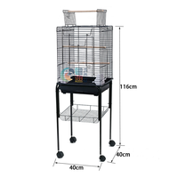 Cage à oiseaux en métal Offre Spéciale cage d'élevage cage à oiseaux avec support cage pour animaux de compagnie canari maison