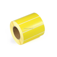 Couleur personnalisée 80mm x 24mm autocollant thermique direct 2 rangées d'étiquettes en papier adhésif de codes à barres imprimées étiquettes d'emballage d'imprimante thermique