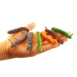 Verssagiles en plastique, insectes amusants, blagues et farces, cadeau d'Halloween, jouets pour enfants, modèles d'insectes miniatures, chenilles en plastique - Product Image 2