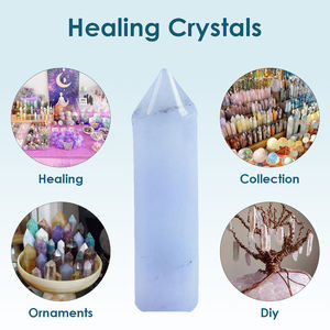 <span class=keywords><strong>Tour</strong></span> <span class=keywords><strong>de</strong></span> cristal aigue-marine Obélisque bleu-vert naturel pour <span class=keywords><strong>la</strong></span> tranquillité et l'expression - Product Image 2