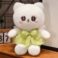 Peluche chat en peluche, design de personnage, importée de Chine, en polyester doux, rembourrage en coton PP, brodée, mignonne, amusante, pour enfants, pour anniversaire