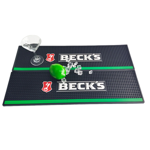 Custom Printed Silicone PVC Bar Runner Rubber Pub Mat <b>Beer</b> Spill Pad Rail Mat Drip Tray Non Slip Service Mat Table <b>Coaster</b> - Product Image 6