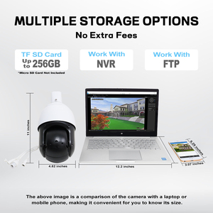 Cámara Wifi con <span class=keywords><strong>Zoom</strong></span> Óptico <span class=keywords><strong>20x</strong></span>, Seguimiento Automático de Movimiento, Cámara CCTV PTZ con Cable, Cámara <span class=keywords><strong>IP</strong></span> PTZ PoE para Exteriores, Impermeable IP66 - Product Image 6