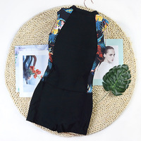 JSN Zipper Jumpsuit Maillot de bain Nouveau Fitness Gilet sans manches Rash Guard Print Pattern Surf Briefs Plus Size Combinaison de plongée
