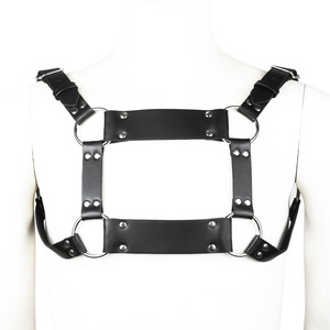 Harnais de corps gothique à lanières en cuir pour hommes Sexy <span class=keywords><strong>Erotica</strong></span> Lingerie Clothing Sex Toys for Men - Product Image 2
