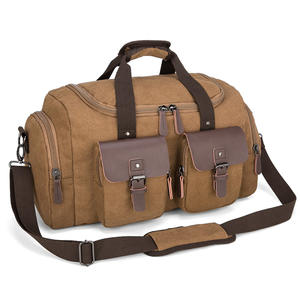 سعة كبيرة فاخرة أزياء رياضية للسفر قماش كلاسيكي مع إغلاق سحاب لتخزين الملابس في عطلة نهاية الأسبوع - Product Image 4