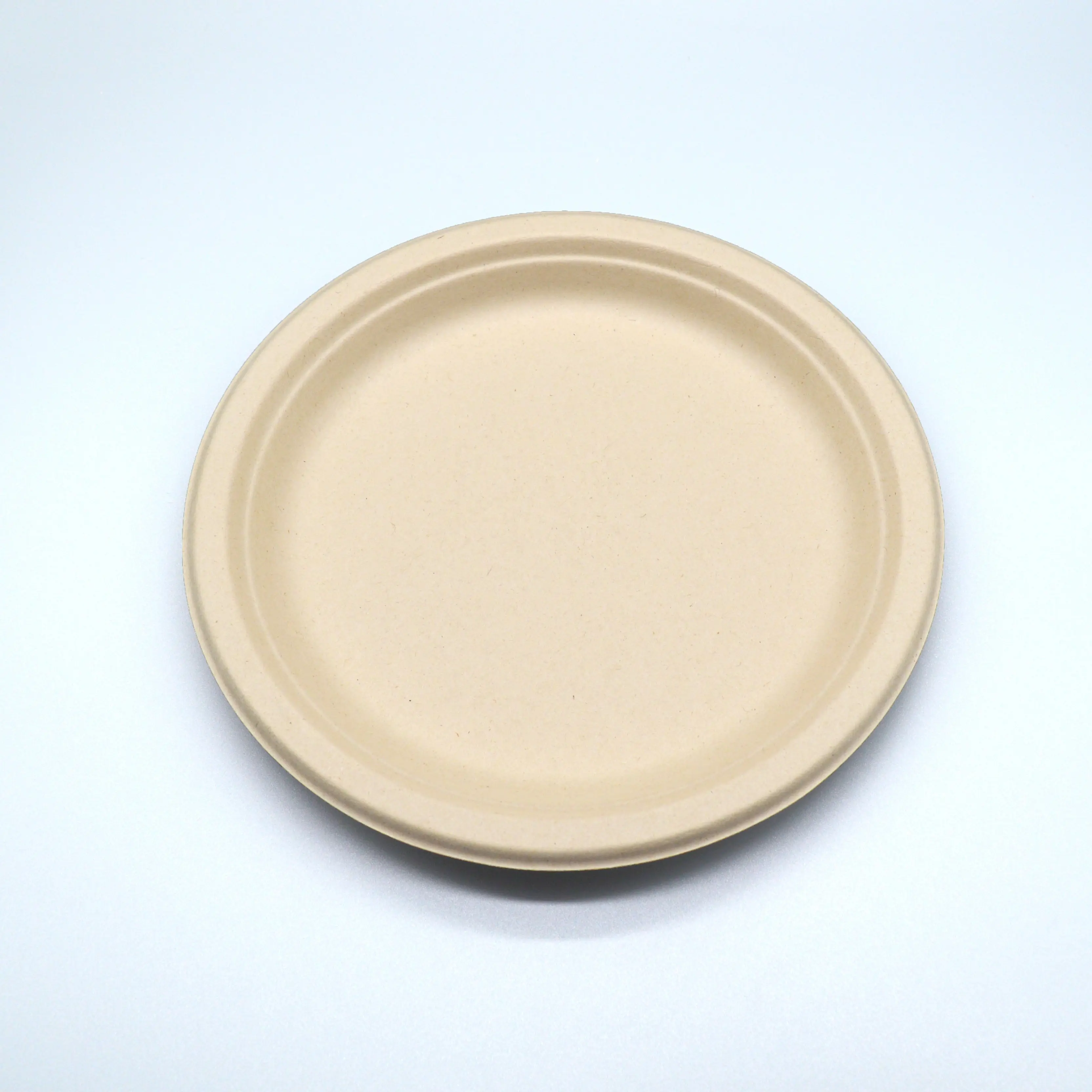 Ustomizable-productos compostables de 7 y 9 pulgadas, pulpa reciclada, papel desechable marrón