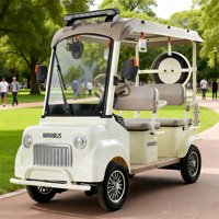 Mini-bus électrique léger et durable à quatre roues pour personnes âgées, idéal pour les parcs, les stations balnéaires et les visites touristiques, utilisable en toutes saisons