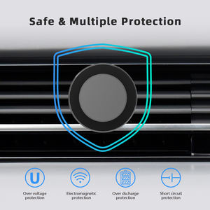 Самый продаваемый магнитный беспроводной автомобильный держатель для телефона 15 Вт с креплением на воздуховод, совместимый с различными смартфонами, регулируемый на 360 градусов, быстрая зарядка - Product Image 3