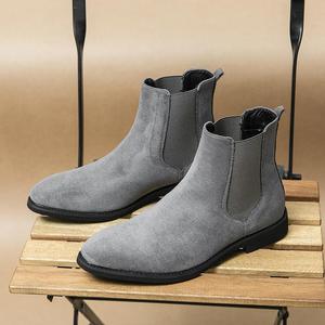 Stivali Chelsea da Uomo Ultimo Modello in Finta Pelle Scamosciata Resistente Taglie Extra 38-46 Altezza Caviglia Antiscivolo per Inverno ed Estate - Product Image 3