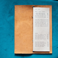 Protège-menu en cuir pour café et bar, avec logo personnalisé, pochette porte-menu pour restaurant, café, bar