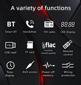 Estéreo Multimedia <span class=keywords><strong>para</strong></span> Auto de Un Solo DIN <span class=keywords><strong>con</strong></span> LED, Audio y Llamadas <span class=keywords><strong>Manos</strong></span> <span class=keywords><strong>Libres</strong></span>, MP3/USB, <span class=keywords><strong>Radio</strong></span> FM <span class=keywords><strong>con</strong></span> Alimentación - Product Image 2
