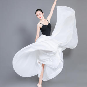 レディース 720度 シフォン スカート バレエ ジプシー ダンサー 練習着 アソート ロング ダンス スカート ウィメンズ ステージ パフォーマンス ドレス - Product Image 2