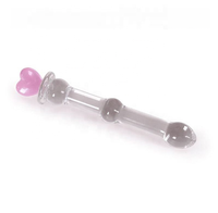 Dildo en verre cristallin populaire, perles en verre, plug anal, jouets sexuels pour homme, femme, couples, stimulation vaginale et anale