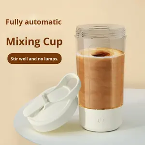 Tasse à agitation électrique automatique alimentée par USB, mélangeur à café à un clic, pour fitness et eau, en plastique écologique avec conservation de la chaleur - Product Image 4