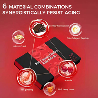 Complément antioxydant efficace pour la santé Ginseng rouge blanchissant Gélatine de peau d'âne Collagène de poisson Polypeptide Collagène liquide