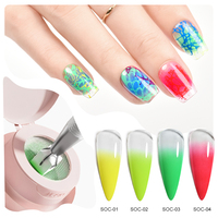 Deroi 6 en 1 Gel Solide Pat Pat Sans HEMA Sans TPO Ombre Sculpting Haute Pigmentation Gel UV DIY pour Nail Art et Salon de Manucure