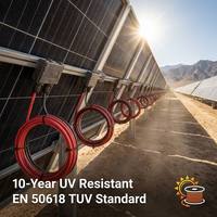 Cable Solar Fotovoltaico 10AWG UL 4703, Cable Fotovoltaico de 2000V, Cable Solar con Conductor de Cobre Trenzado