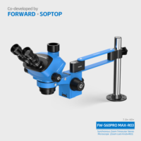 FORWARD FW-S60Promax-R03 New 0.4X CTV Support Camera Slide Base 60X Trinocular Microscopes for Mobile Phone Repair Tool Machine