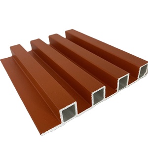 Interior Fluted Eco-Friendly Waterproof WPC Bamboo <strong>Plastic</strong> Wood 3D Wall Panel <strong>Sheet</strong> Wall <strong>Cladding</strong> Foshan Manufacturers - Product Image 1
