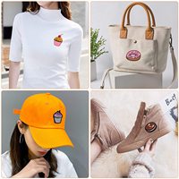 Patch brodé personnalisé à thermocoller pour vêtements, patchs de créateur