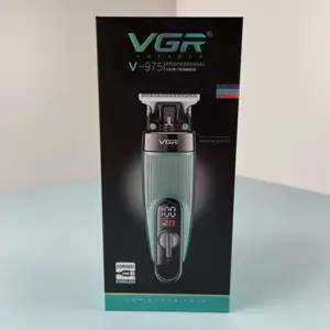 Vgr V-975新设计工厂供应理发店理发推子专业金属无绳电动理发推子男士修剪器