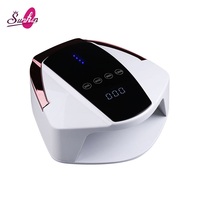 Lampe à ongles UV LED rechargeable abordable 96W, séchoir à ongles professionnel avec batterie 15600 mAh pour usage en salon de manucure et pédicure