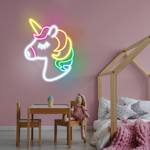 Letrero de Neón LED con Diseño de Unicornio, Letreros de Neón LED para Hogar, Oficina, Tiendas, Centros Comerciales, Hoteles, Empresas, Control Táctil, Decoración para Bodas y Bares - Product Image 1
