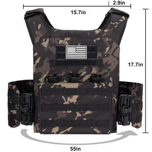 <b>Molle</b> Plate Carrier Tactical Vest Factory OEM Custom logo Quick Release Nylon Elite Training Gear Harness Mounted Tactical Vest - Product Image 1