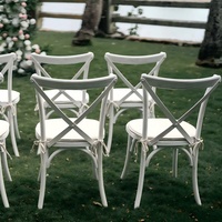 Chaises empilables en résine plastique blanche, durables, pour mariage, fête, restaurant, hôtel, vente en gros d'usine