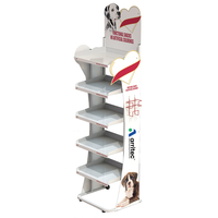 Support d'affichage pour animalerie avec logo personnalisé, présentoir en métal pour nourriture pour chats, présentoir sur pied pour nourriture pour chiens avec en-tête publicitaire