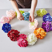Kunstmatige Hortensia Bloemen Blush Heads Hydrangea Zijden Bloemen Voor Bruiloft Decoratie