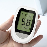 Bandelettes de test pour lecteur de glycémie numérique portable, moniteur de glycémie pour les soins diabétiques à domicile, test en 5 secondes