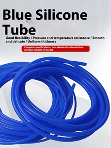 Ống <span class=keywords><strong>silicon</strong></span> màu xanh Đường kính trong 1mm/2/3/4/5/6/7/8/9/10/14/16mm Ống đúc linh hoạt chịu mài mòn chịu nhiệt độ cao - Product Image 2