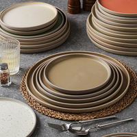 Assiette en Porcelaine Fine Style Américain Haut de Gamme pour Usage Domestique – Plat Plat pour Steak, Pâtes, Salade – Idéal pour Événements