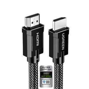 <span class=keywords><strong>สาย</strong></span>เคเบิล UGREEN 8K HD-MI 2.1 ได้รับการรับรองมาตรฐาน ความยาว 6.6 ฟุต <span class=keywords><strong>สาย</strong></span> HD-MI ความเร็วสูงพิเศษ รองรับ 4K 120Hz 48Gbps HDCP 2.2&2.3 EARC HDR - Product Image 1
