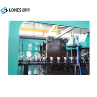 Máquina Sopladora Automática LS-A2 para Fabricación de Tarros y Latas PET con Bomba de Motor, Capacidad de 10ml-2L, Alta Productividad