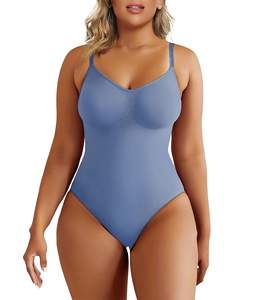 Vente en gros String moulant T-shirt Body Débardeur Shapewear Body de yoga à manches courtes sans couture pour femmes - Product Image 3