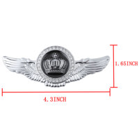 Bling acepta emblema de coche personalizado ángulo ala corona coche pegatina insignia para Toyota Kia camión motocicleta venta al por mayor JDM accesorios para automóviles