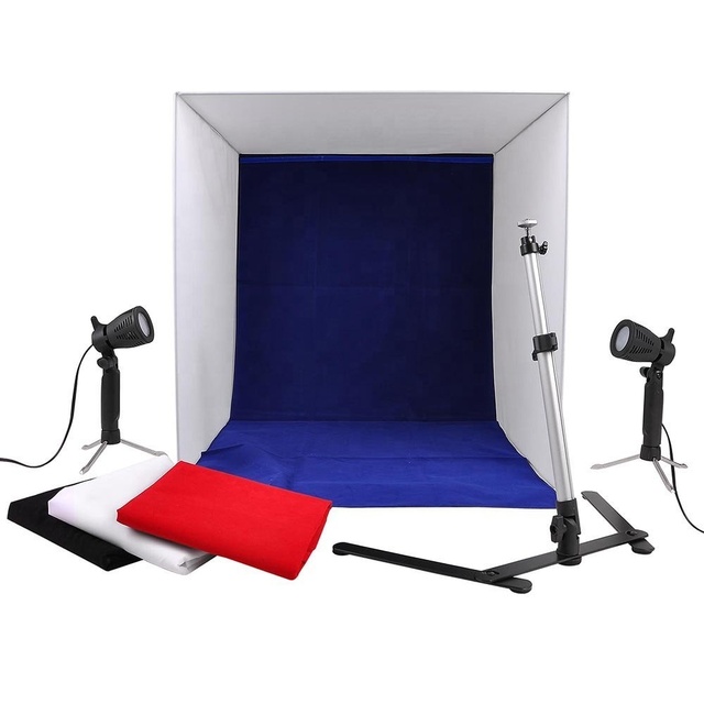 60cm Portable Tabletop Studio Photo Light Tent Box Kit