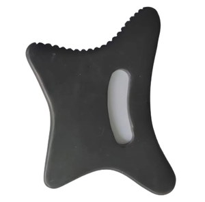 Herramientas para el cuidado de la piel de color negro, productos para el bienestar y la salud, masajeador de gran tamaño, piedra natural de bian, gua sha corporal. - Product Image 1