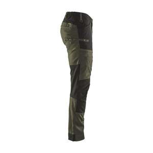 BLAKLADER - 145618454599C146 Pantalon de service stretch Vert olive foncé/Noir-PANTALON DE TRAVAIL EAN 7330509650875 - Product Image 5