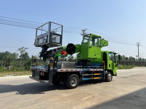 Piattaforma di lavoro aereo Isuzu 6 ruote 31M, piattaforma di sollevamento idraulico, carrello di sollevamento isolato - Product Image 5