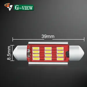 Top Verkoop Auto Auto Licht C 5W 12V 24V Canbus Festoons Auto 41Mm 12smd 4014 Canbus Led Licht Voor Auto-Accessoires