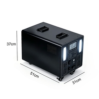 Station d'alimentation portable 3500W avec panneaux solaires, stockage d'énergie extérieur, alimentation de secours domestique, batterie de secours avec lampe de poche