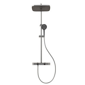 ชุดฝักบัวเรนชาวเวอร์แฟรี่สตาร์ 330 มม. ฝักบัวทรงสี่เหลี่ยมพร้อมรูน้ำ 188 รู ชุบโครเมียม หัวฝักบัวทองแดงทั้งหมด - Product Image 2