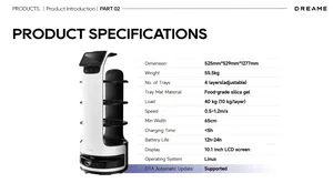 روبوت ذكي لتوصيل الطعام للمطعم ، خدمة أوتوماتيكية ، خدمة النادل ، روبوت - Product Image 4