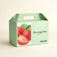 Boîte d'emballage en carton ondulé pour boissons (fruits, bière, soda) avec poignée, design personnalisé – Offre Spéciale